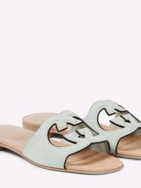 NWT Gucci Sandal Slides in Salvy Green Suede